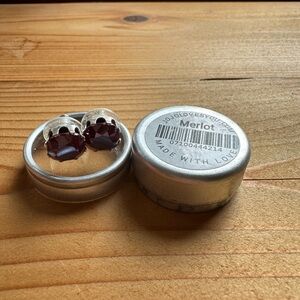 JoJo loves me earrings in Merlot